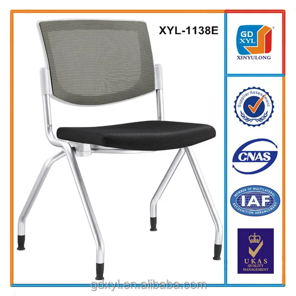 Office Star Deluxe Ventilate Mesh Back Free Flex Coal Seat  Folding Chair with Casters