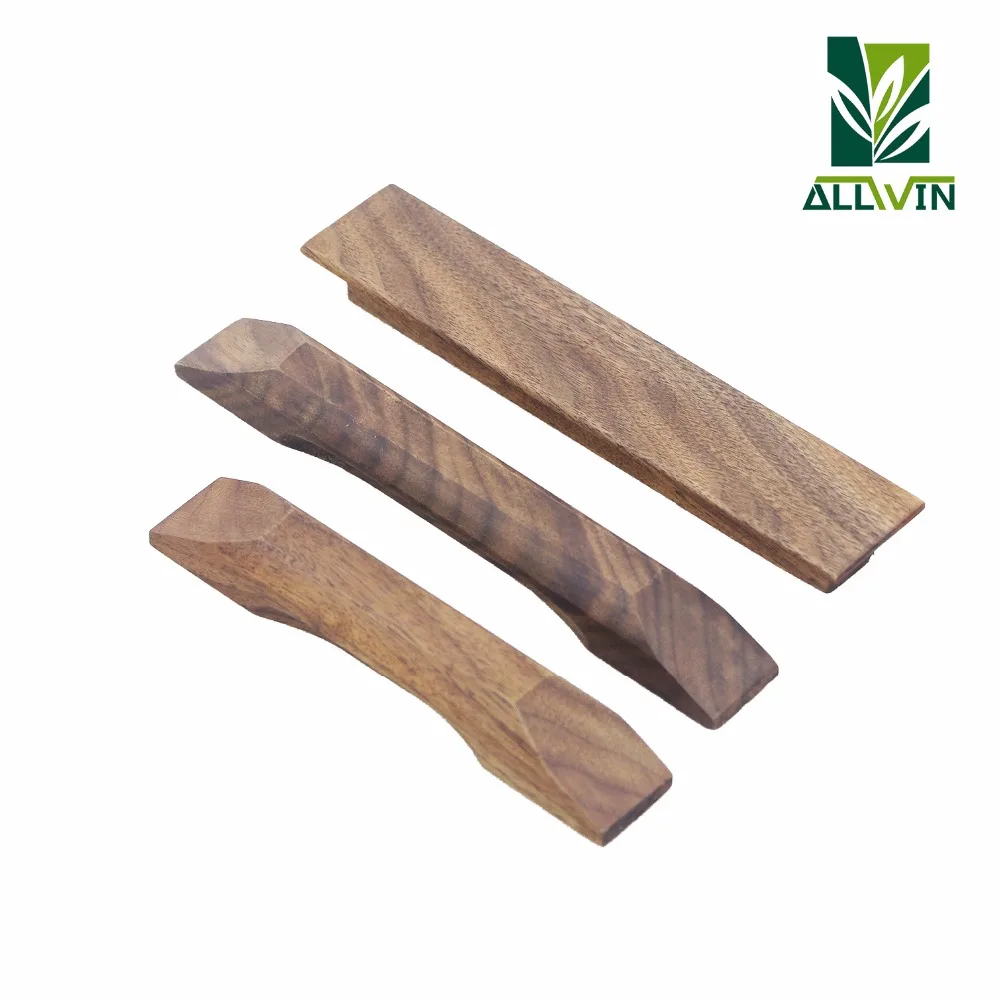 Good Quality Walnut Wooden Drawer Grab Wood Handle