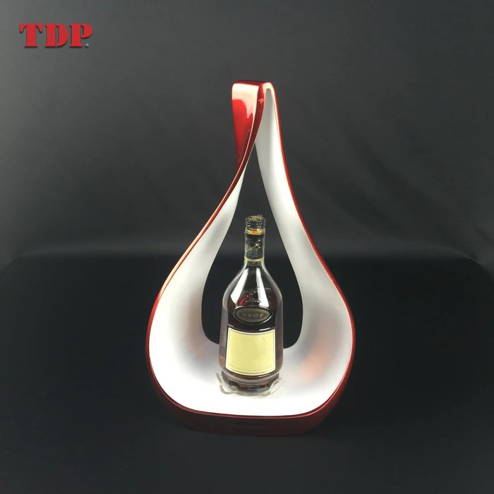 LED Lighting Display Base Custom Design Acrylic Wine Bottle Glorifier Design for Retail Market