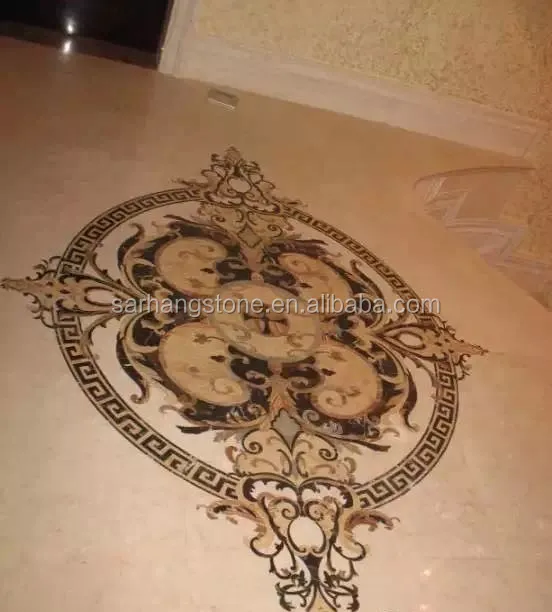 
marble waterjet medallion flooring 