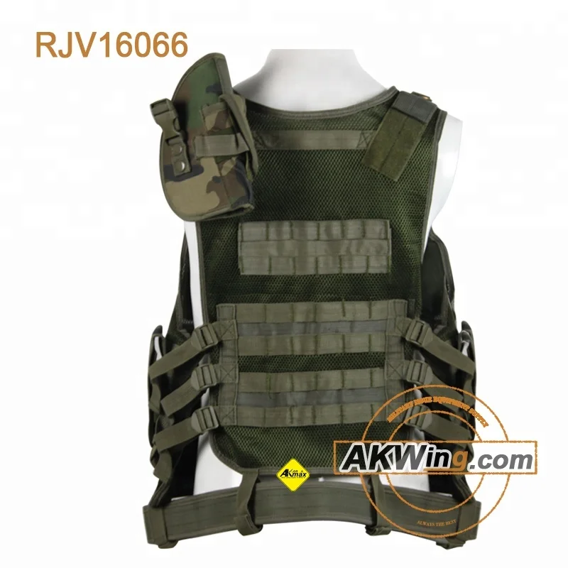 Woodland Classic SWAT Tactical Police Vest With Duty Belt
