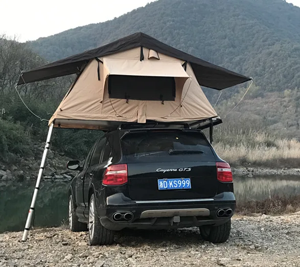 Manufacture Price Waterproof Camping Tent Car Roof with Awning for Cars