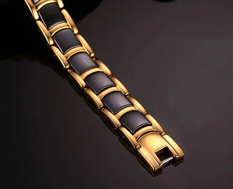 High quality stainless steel ceramic tungsten ionic magnetic bracelet