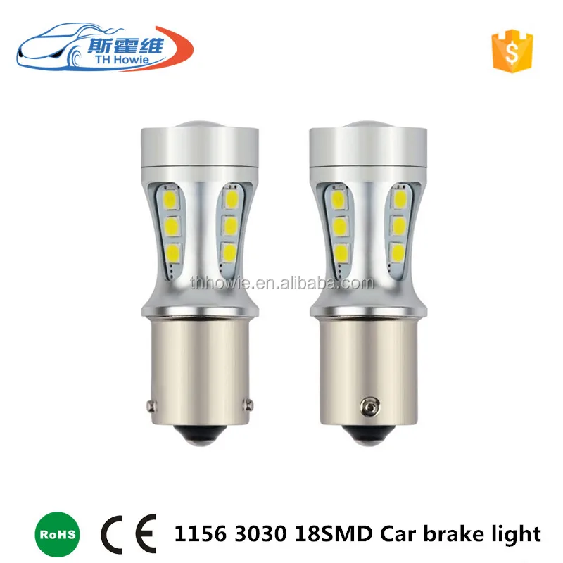 1156 LED BA15S P21W S25 18 led 3030 Chips 6000K белый стоп-сигнал задний фонарь DRL Автомобильная задняя лампа