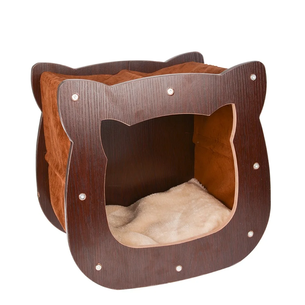 Outdoor Folding Cheap Play Indoor Wooden Tree Scratcher Bed Pet Cat House
