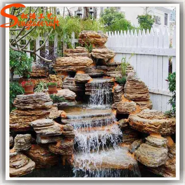 China Artificial Waterfall Fountain Stone Art Fake Fountain