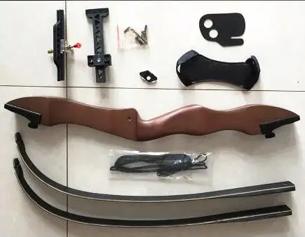 JUNXING archery new wooden take down recurve bow F168C, target shooting bow and arrow with factory price