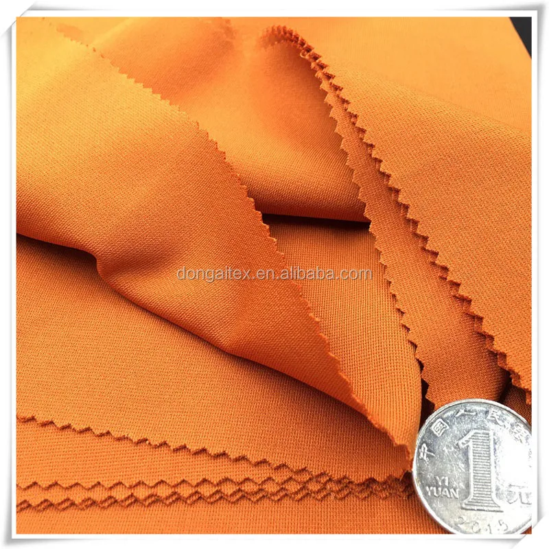 Spandex Elastane Interlock Ponte De Roma Knit Polyester Viscose Fabric