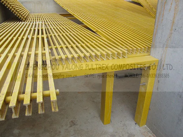 Pultruded FRP grating fiberglass support flooring grate for goat farm equipment, high strength durable fiberglass grating