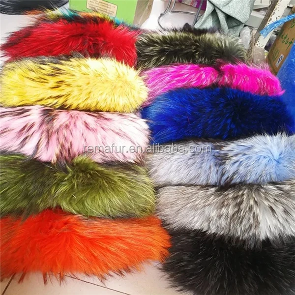 Wholesale High Quality Plush Raccoon Skin,Chinese Raccoon Fur Skin