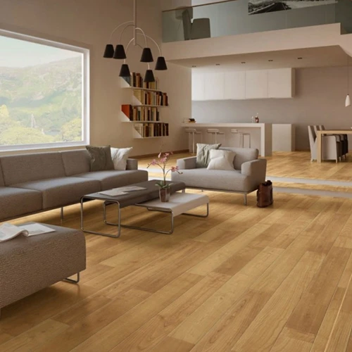 
OAK COLOR REAL WOOD FEELING V-GROOVE TYPE LAMINATE FLOATING FLOORING 8MM 