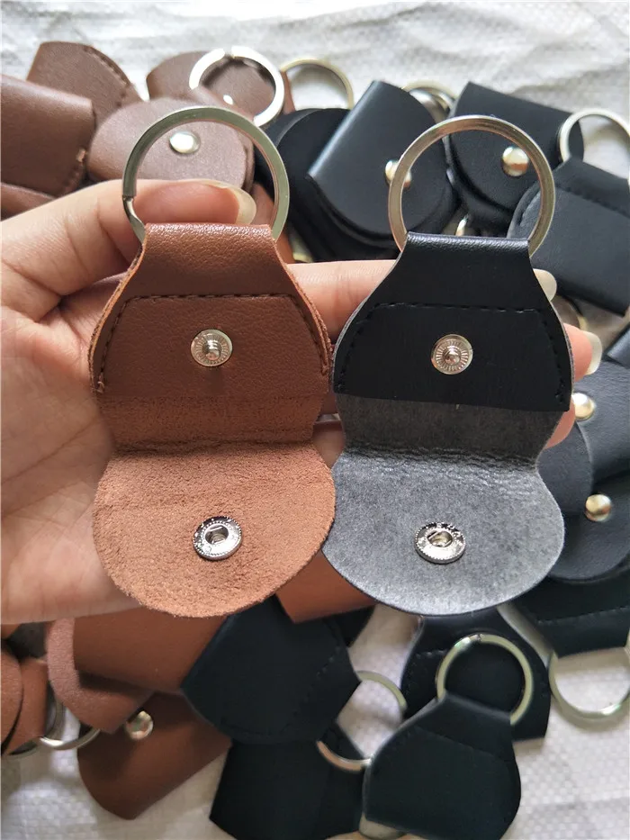 PU Leather Key Chain Guitar Picks Holder bag soft Case