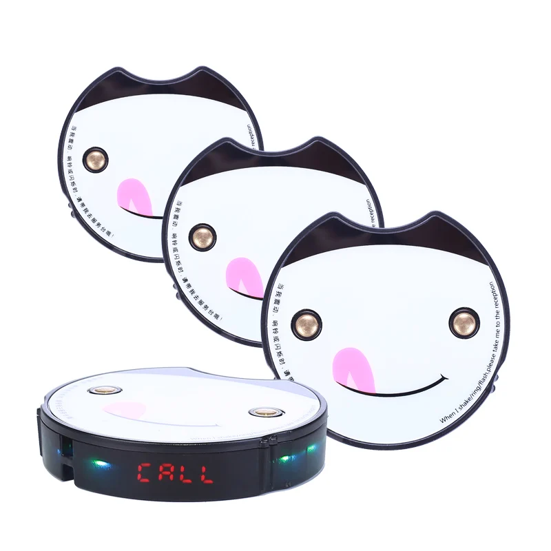 wireless order buzzer pager pocsag paging coaster Video Demo CE FCC Fullwater-proof Certified FM Distance>3000m