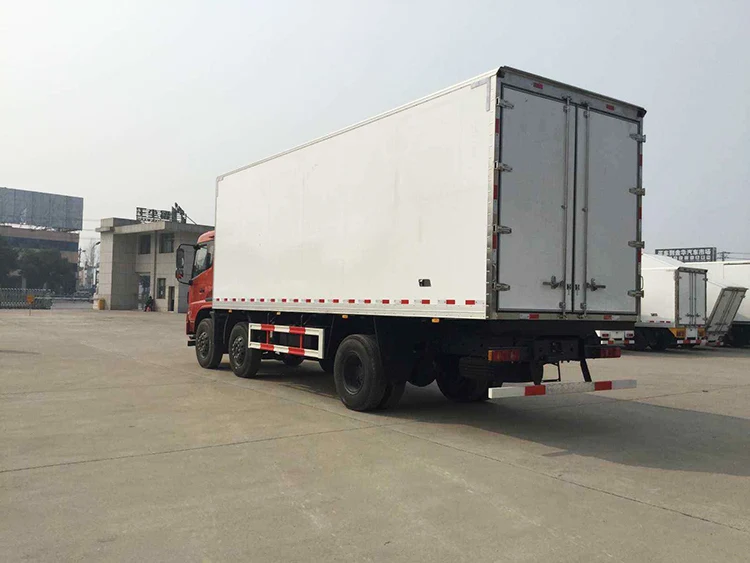 Dongfeng 6X2 245Hp 48.5Cbm Van 15 Ton cold storage refrigerator truck