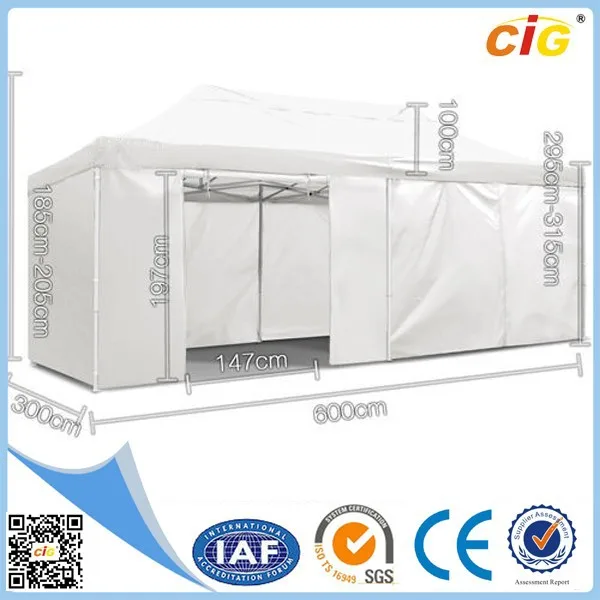New commercial 3X6m aluminum frame tent