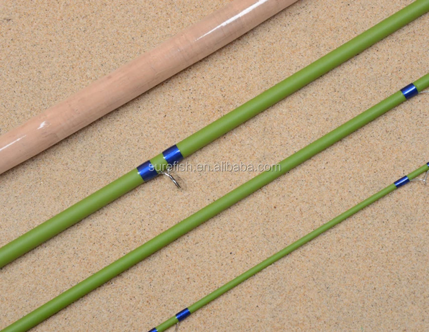 free shipping nano carbon switch salmon fly fishing rod