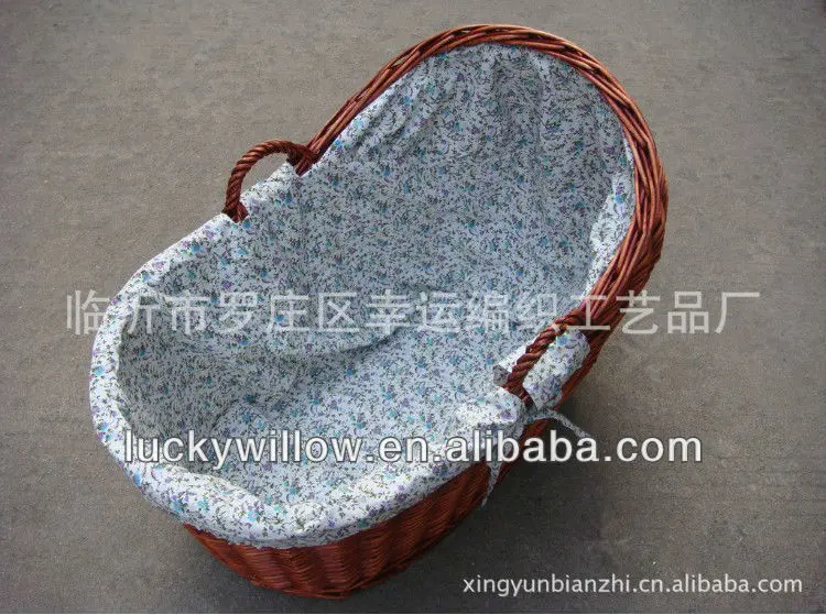 
Wicker baby moses pram basket for gift 