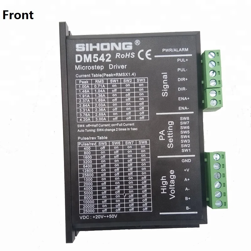 CE утвержден DM542 24 В в dc двигатель драйвер с заводская цена (для 42 и 57 60 2 фазы шаговые двигатели)