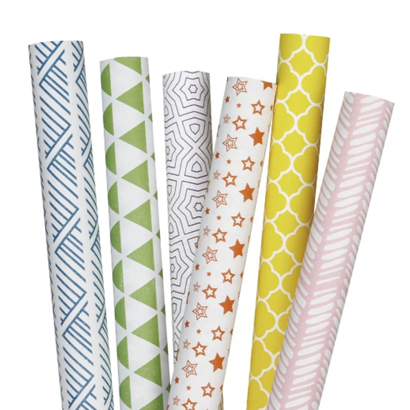 
Wholesale Inventory Multi Colors Printed Presents Wrapping Paper Roll 
