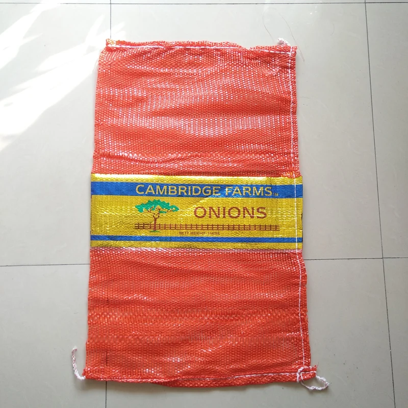Wholesale UV treated high quality 20 kg onion pp leno mesh bag