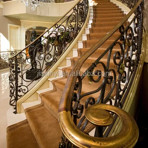 2019 hot sales customized wrought iron stair railing