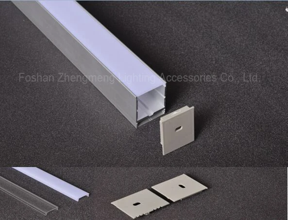 35-41mm 6063 t5 extruded aluminum decking polycarbonate cap accessories with aluminium profile connector