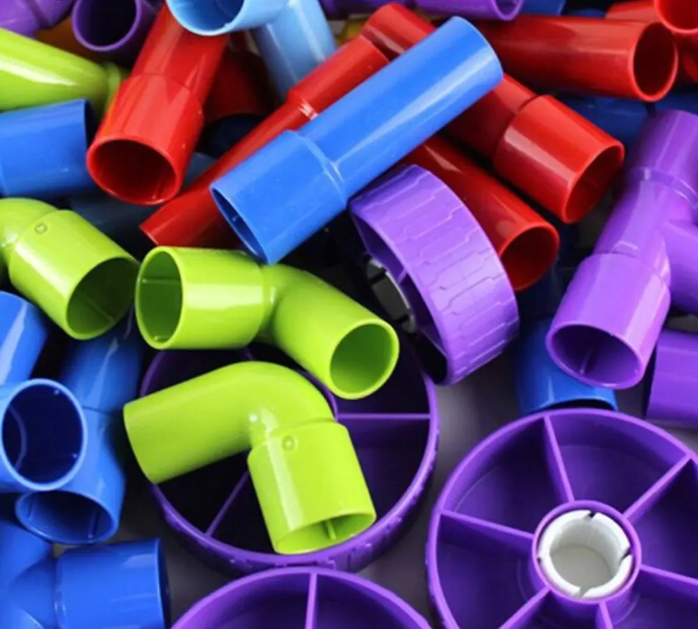 China Yiwu Free Logo Enlightenment Intelligence Development Nice Tube Child Plastic Building Blocks Toys