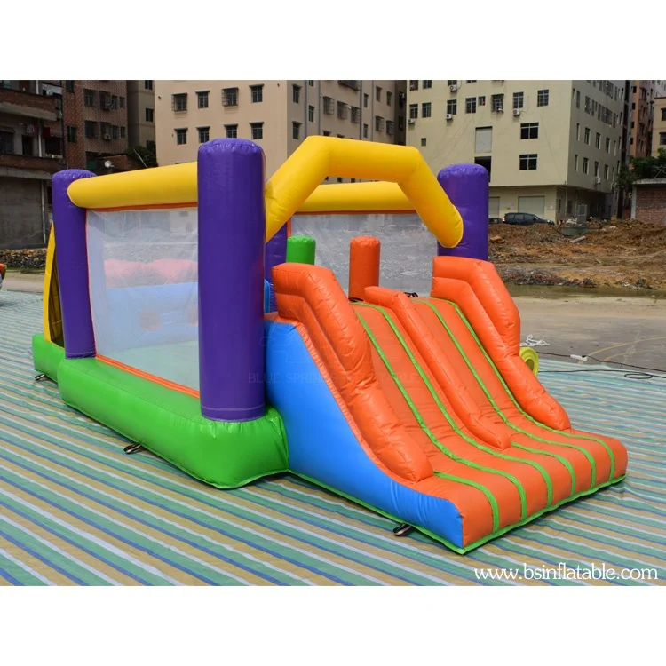 Commercial Inflatable Bouncer Obstacle , Inflatable PVC Tarpaulin Sports Bouncy Castle