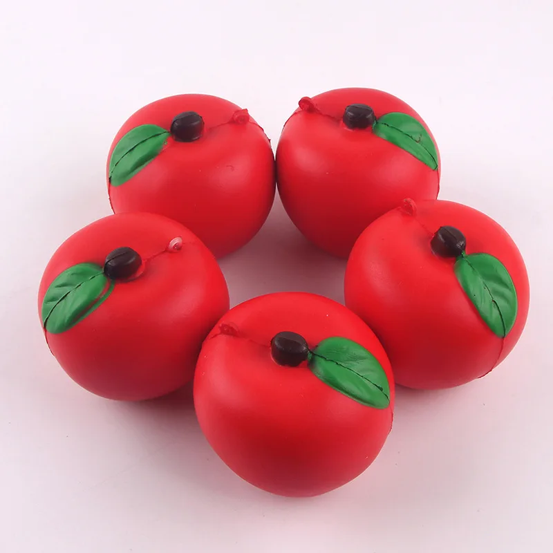 
Super soft PU Foam Stress Ball Apple shaped Slow Expander Squeeze toy 