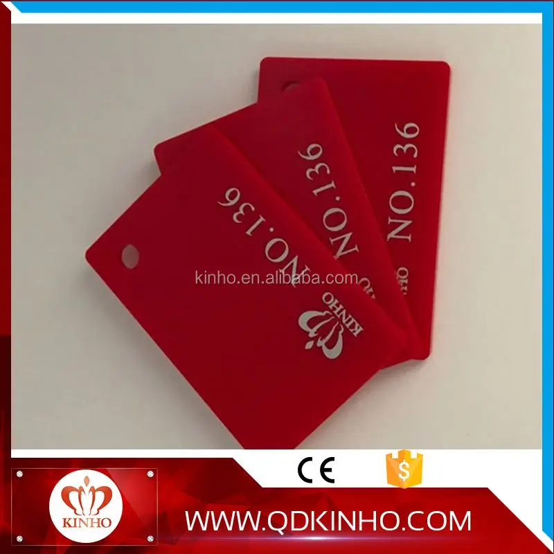 Красный цвет гибкие акриловый лист для дизайна