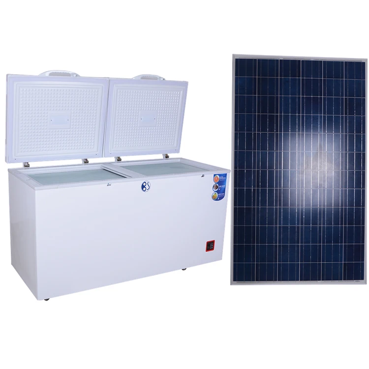 solar powered commercial use deep freezer with big compressor