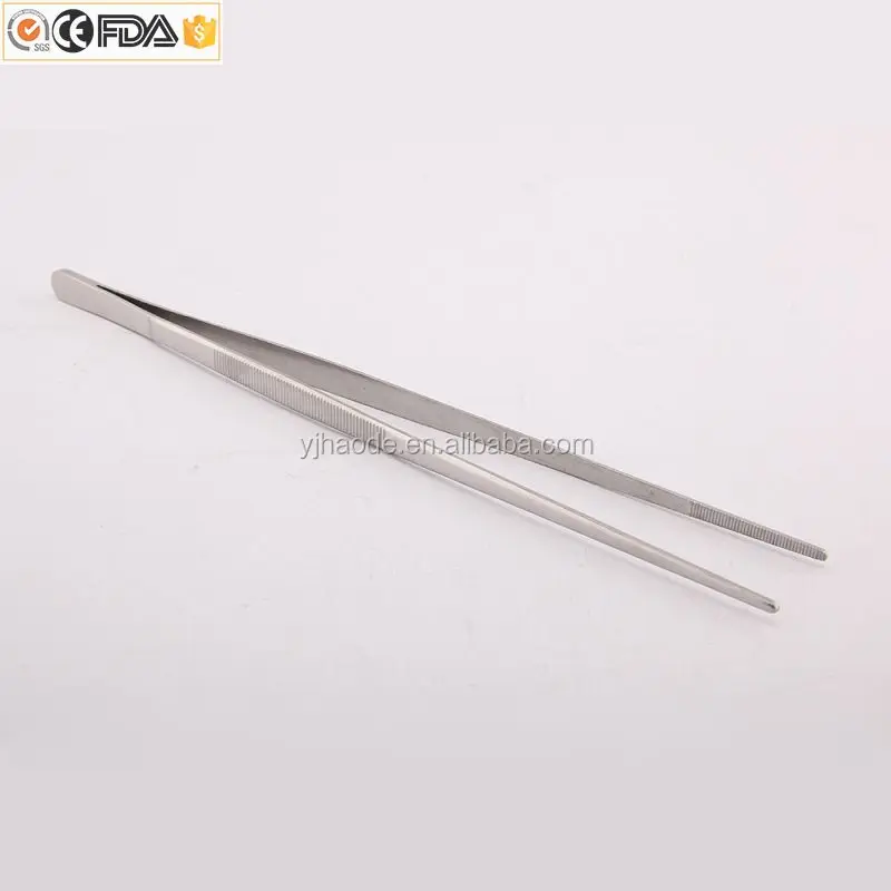 
Amazon Hot selling food grade stainless steel kitchen tweezers tongs for chef or food 