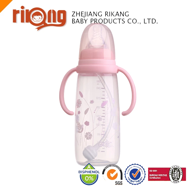 New Design Cute Wide Neck PP Baby Feeding Bottle  RK-3121
