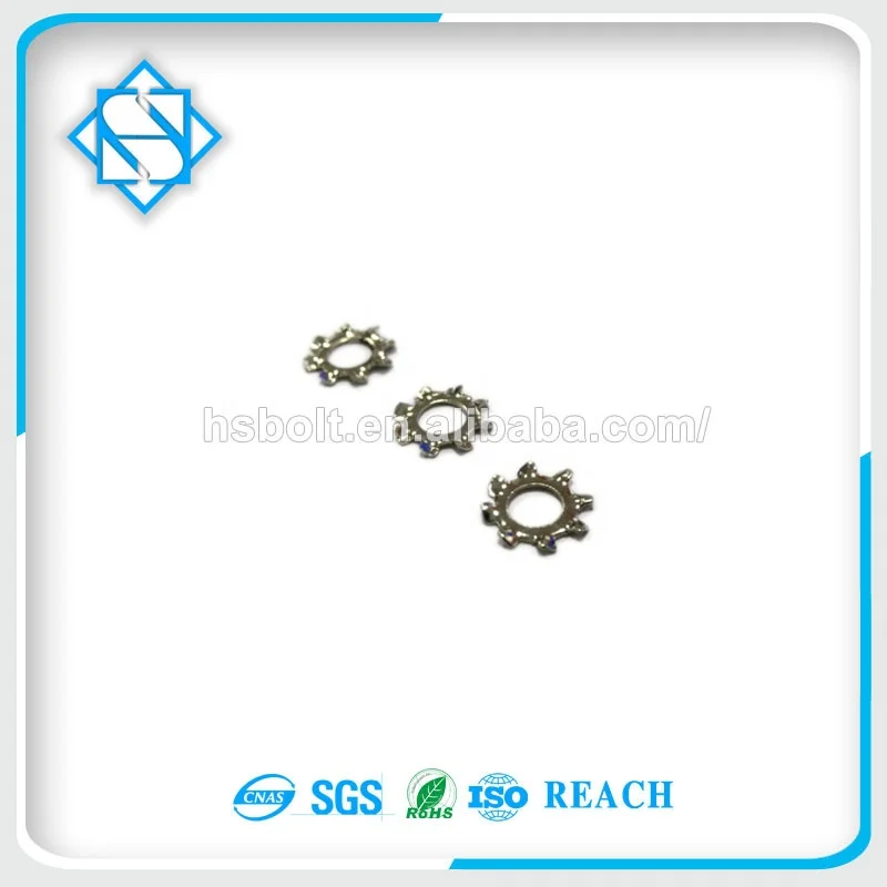 Competitive Price DIN6797 Type A Carbon Steel M2-M10 External Tooth Lock Washer