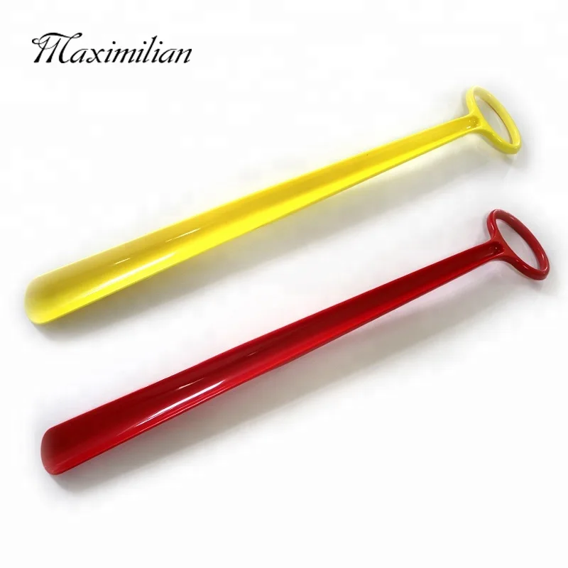 Оптовая продажа с фабрики, Пользовательский логотип, помощник для обуви, 24 дюйма, прочный Красочный Длинный Пластиковый обувной гудок