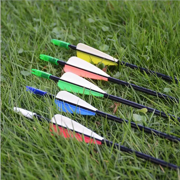 Archery 6mm Mixed Hunting Carbon Arrows Recurve Bow Head