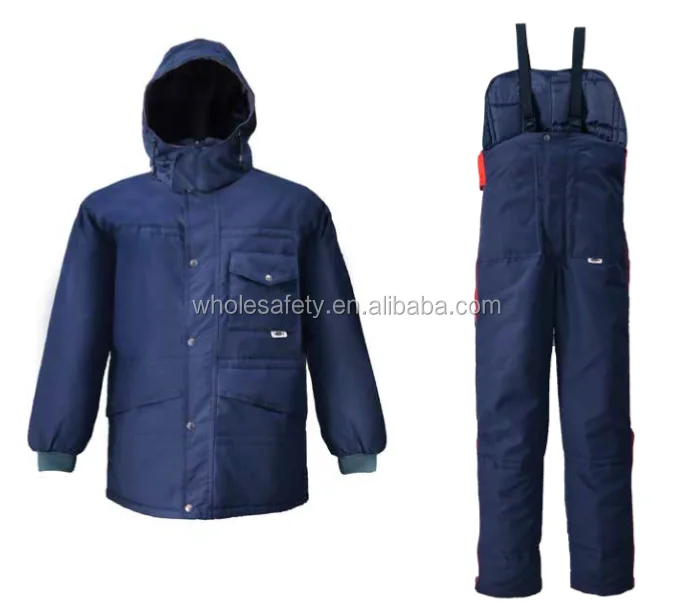 low temperature resistant workwear jacket and bib pants