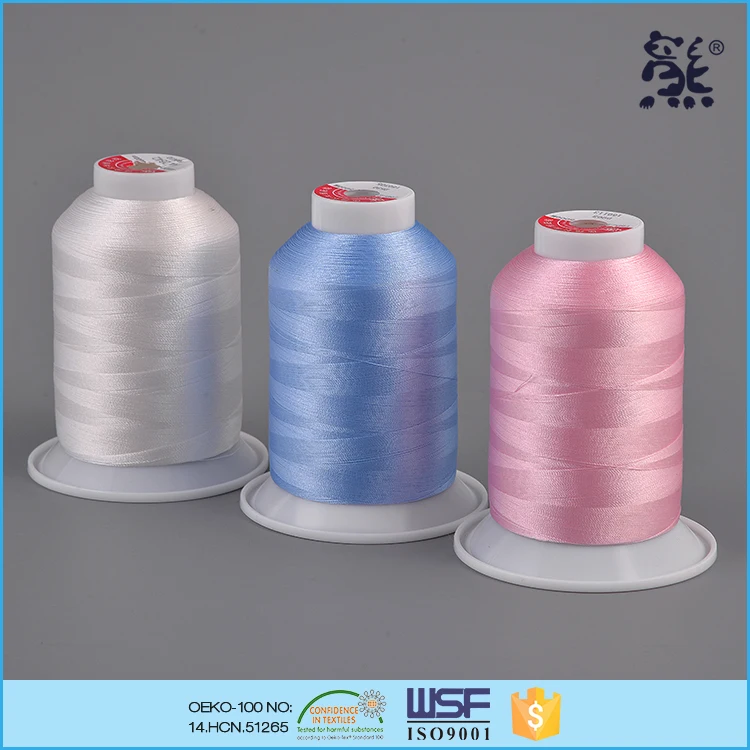Sewing Thread for Embroidery 120D/2 Tex27 Ticket110 China Eco Friendly 100% Polyester High Tenacity Embroidery Thread,mercerized