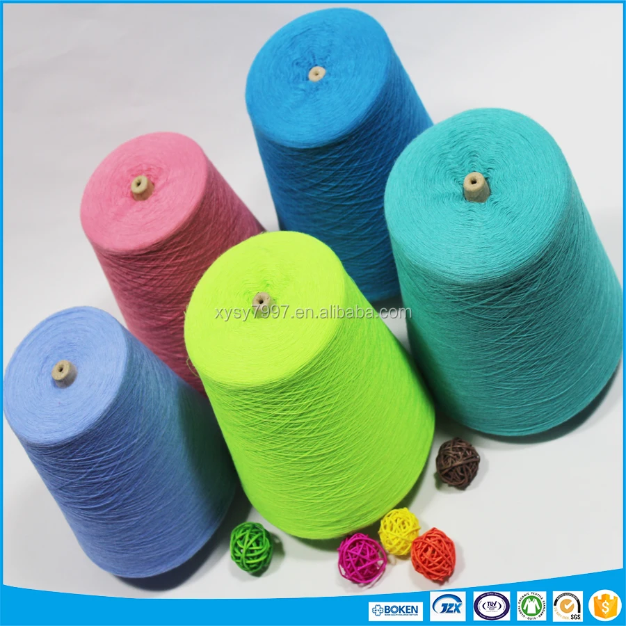 
recycle regenerated 6535 cotton polyester OE yarn jersy yarn 