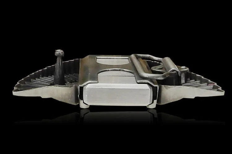 40mm old silver color 3D eagle shape western alloy belt buckle 40mm,custom fire lighter western name plate belt buckle