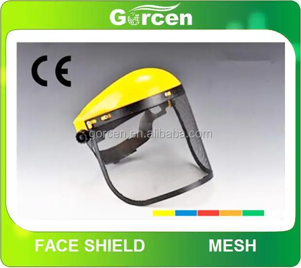 CE EN166 PC Visor Protective Face Shield worker safety face shield with cheap price impacting resistance for chemical & dust