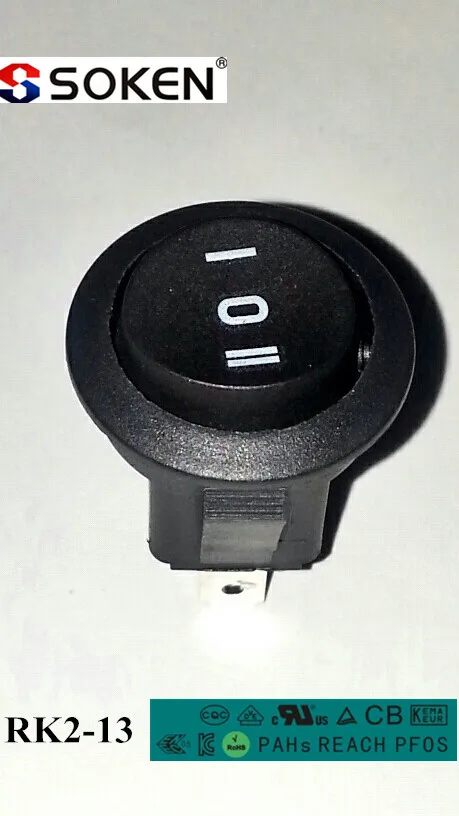 Мини вкл выкл на круглый перекидной переключатель t85