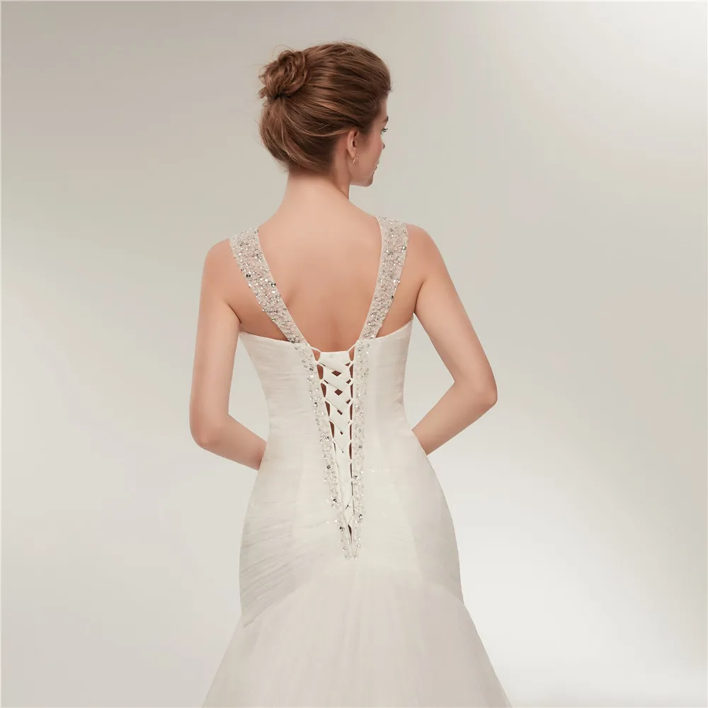 Свадебные платья с юбкой-годе 2019 Африканские свадебные платья дешевые свадебные платья Простые Свадебные платья кружевные свадебные платья L30632