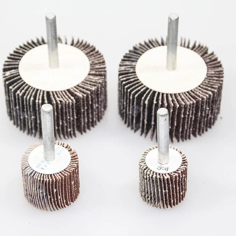 
6mm Shaft Mounted Flap Wheel For Metal Polishing 