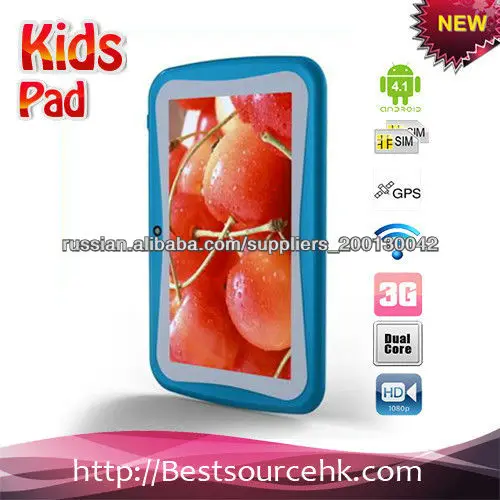 Дети Android планшетный ПК с программным обеспечением обучения WiFi камера Rockchip2926 4.1