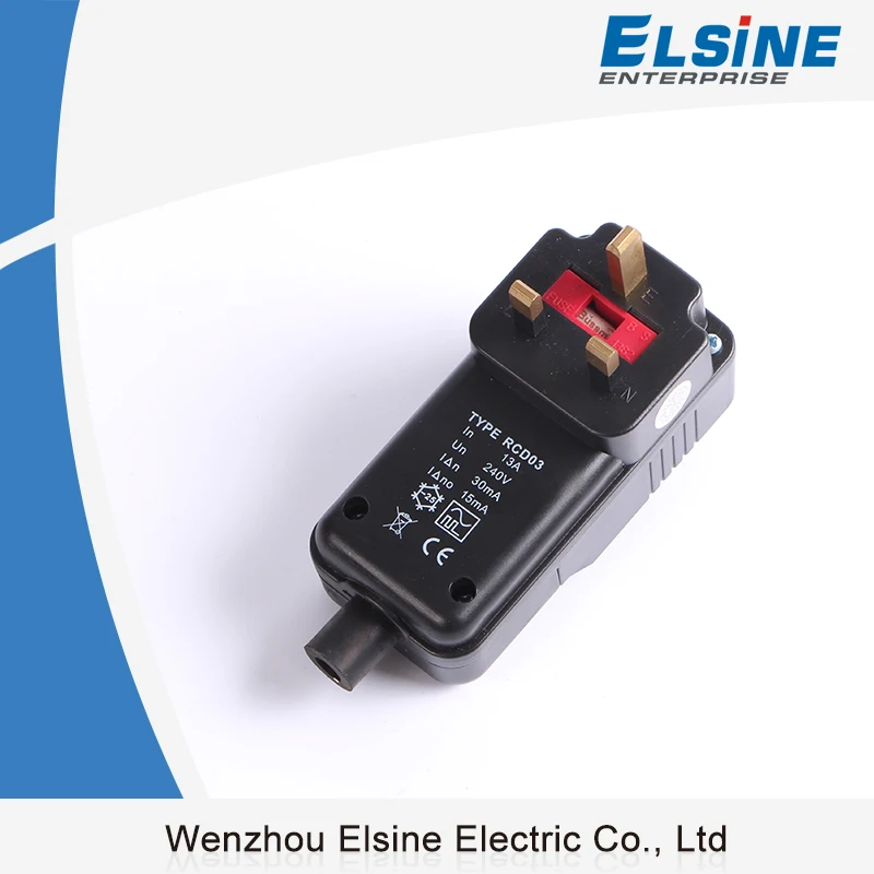 13A 30mA British UK Type RCD Portable Reconnect Plug