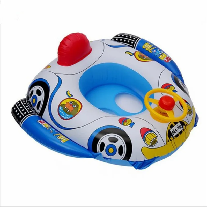 Funny design inflatable float inflatable twin baby double swim float seat
