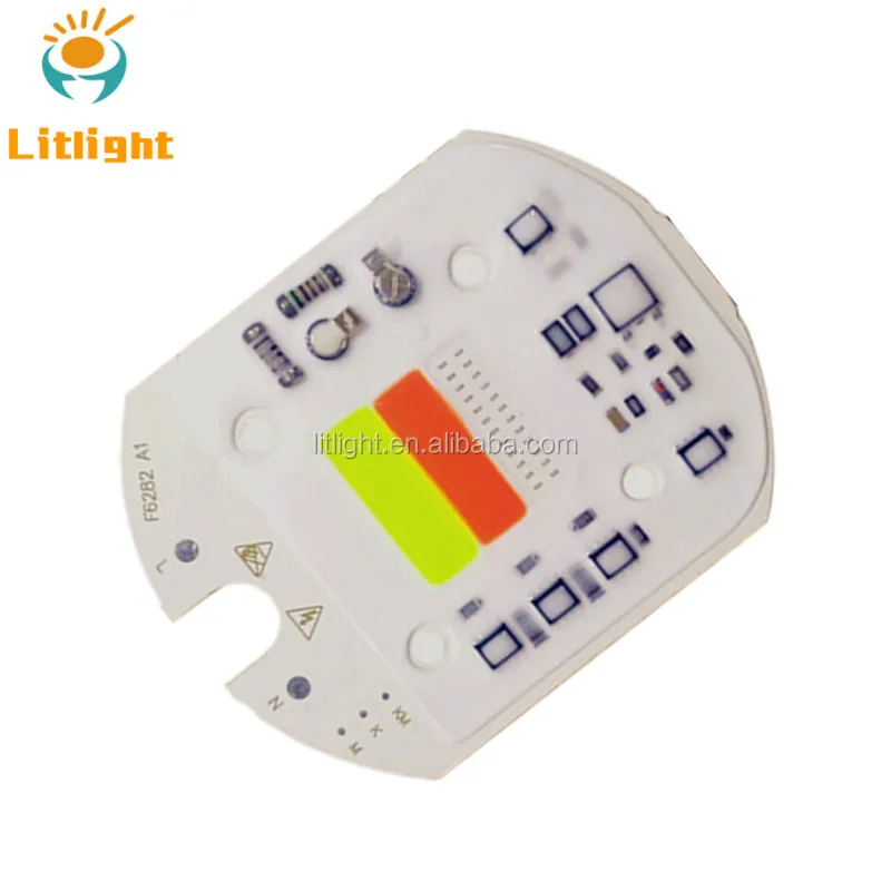 High Power Driver on Board 30watt Red Blue Green Driverless 200V-240V AC 220V 230V cob led chip 30W RGB driver-less free solder