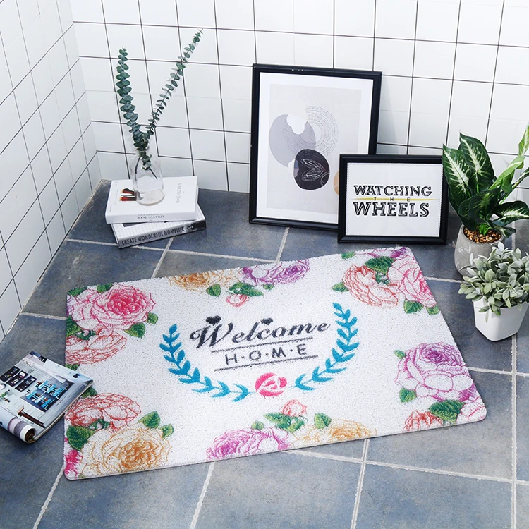 Экологически чистый пластиковый дверной коврик из ПВХ с индивидуальным