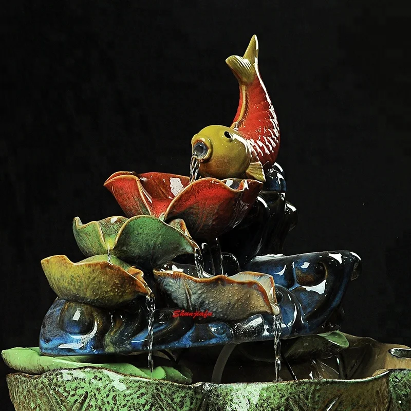 Handmade ceramic water fountains indoor